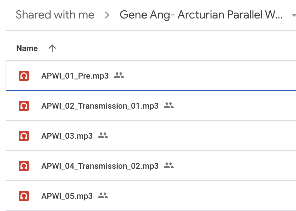Arcturian Parallel Worlds Intensive mp3s - Gene Ang