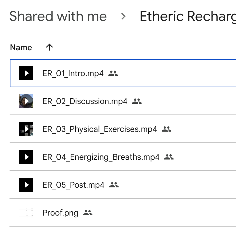 Etheric Recharge - Presence Healing Inc